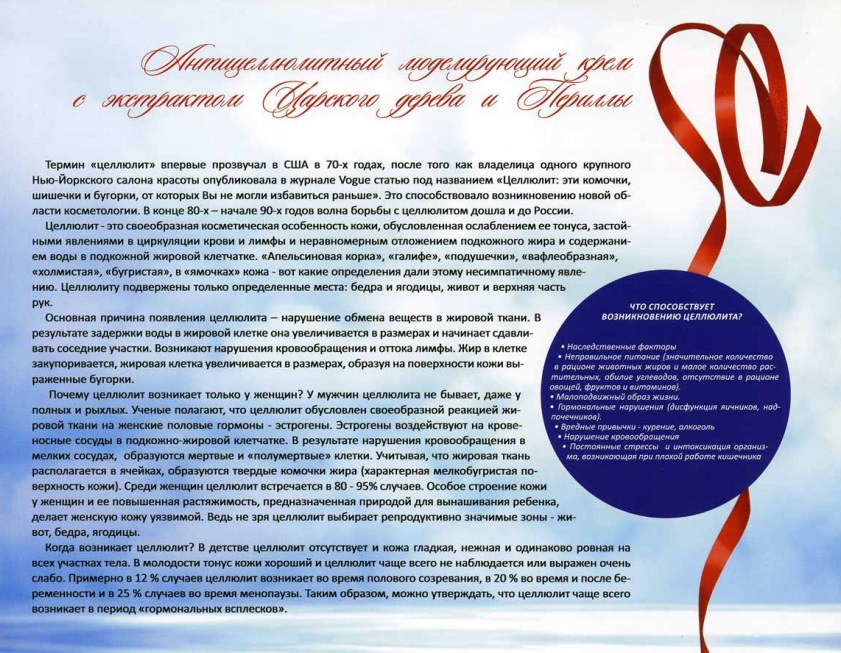Антицеллюлитный крем
