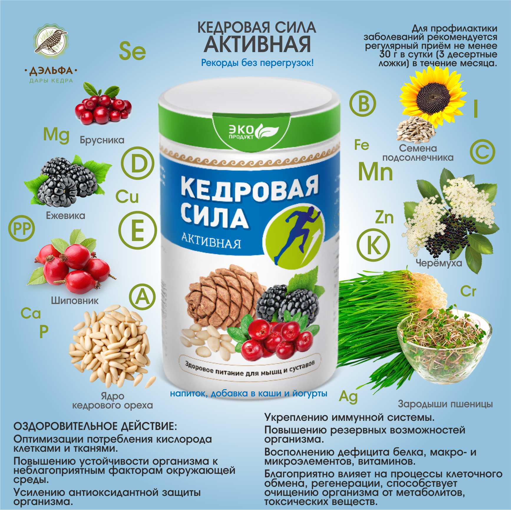 Кедровая сила Активная