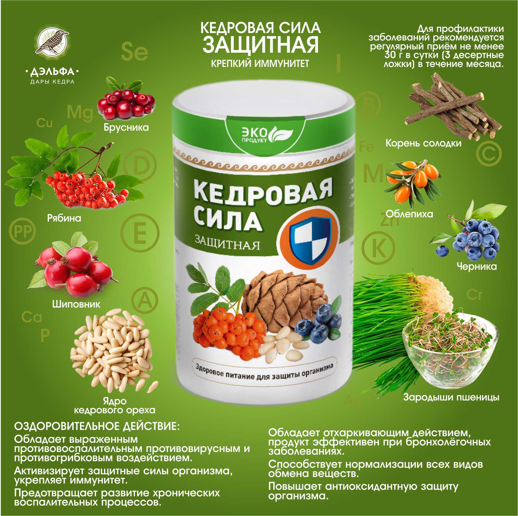 Кедровая сила Защитная