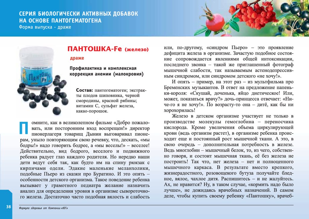 Пантошка железо