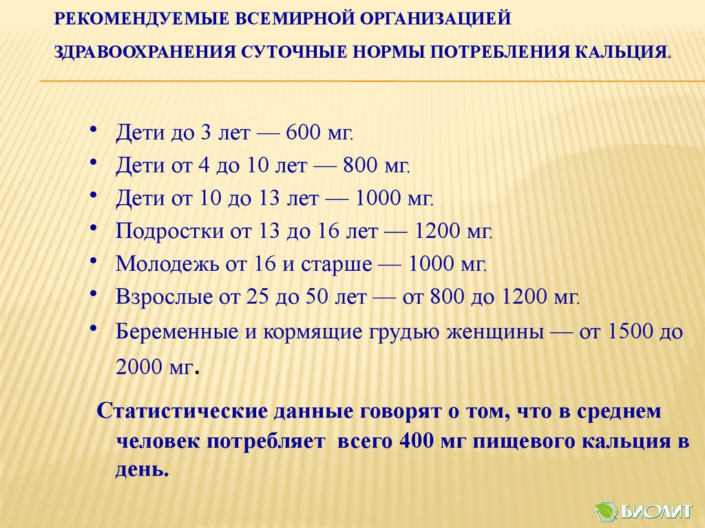 Кальций-Биолит