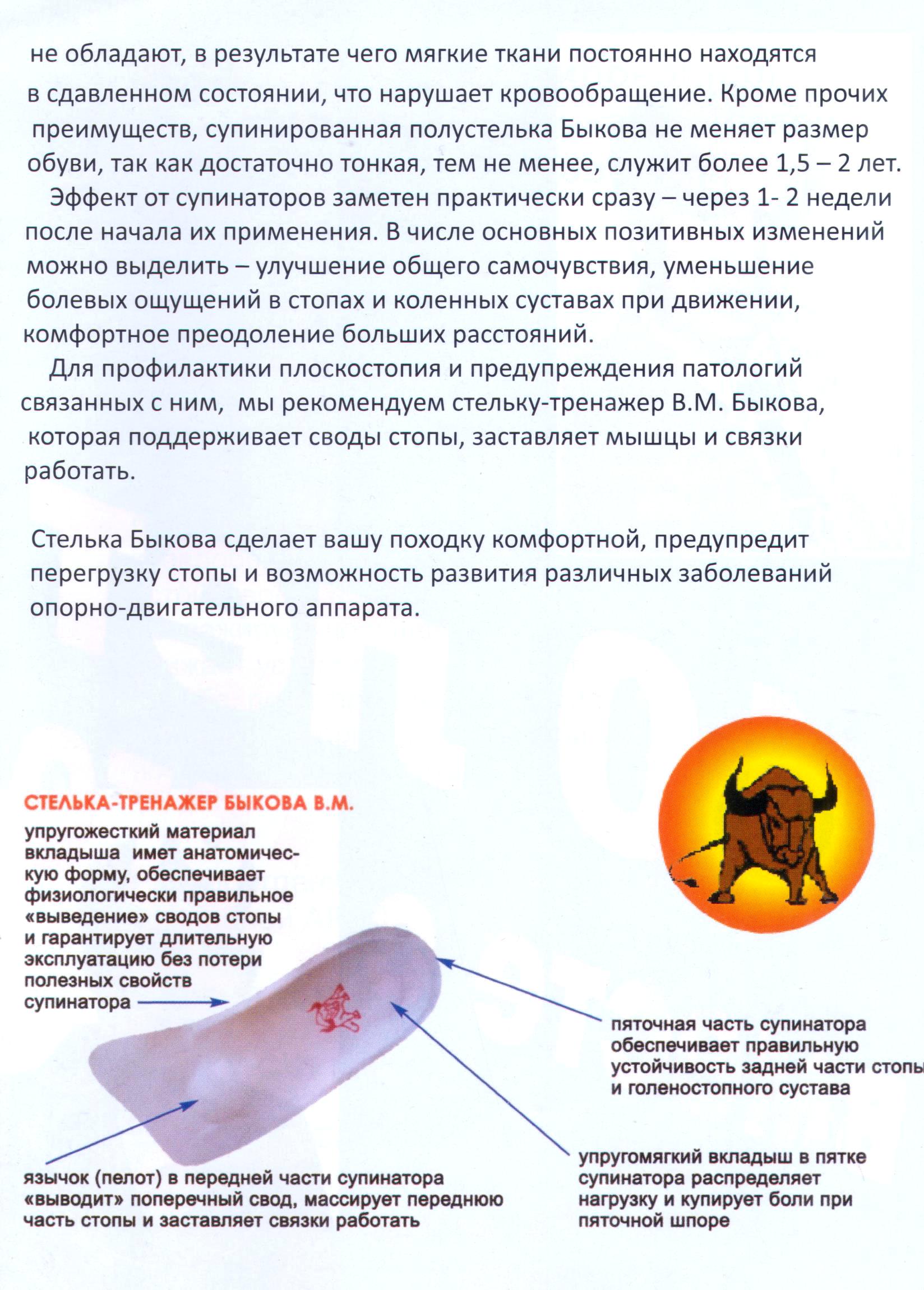 Стельки Быкова